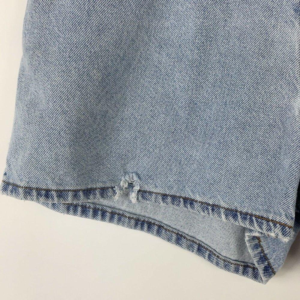 Vtg Levis Rare White Tab 950 Jean Shorts Jr Sz 13 - Picture 5 of 12